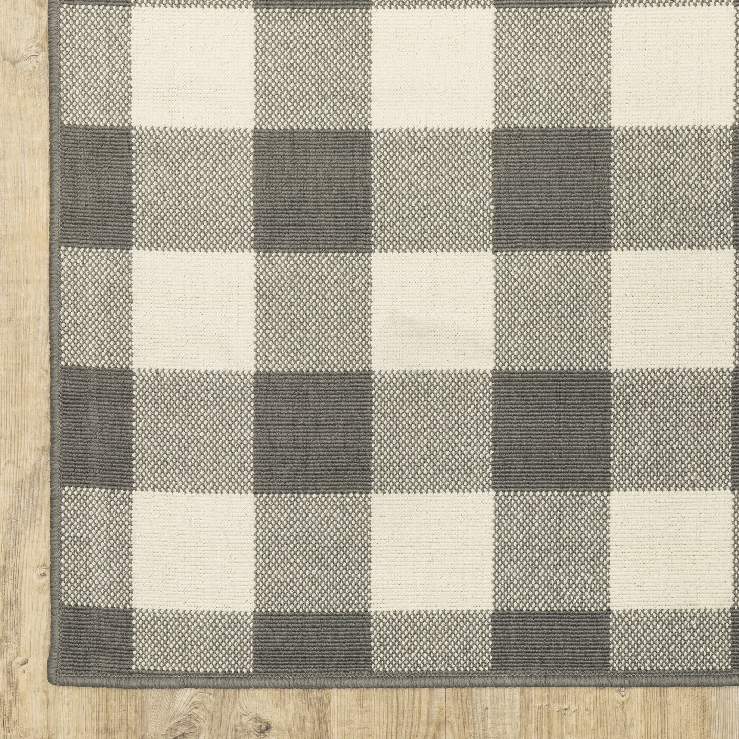 Vista Home Malta Gingham Check Indoor/Outdoor Area Rug