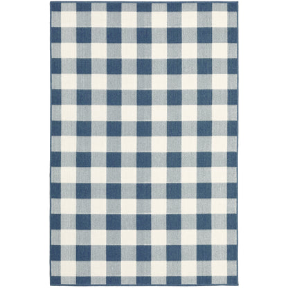 Vista Home Malta Gingham Check Indoor/Outdoor Area Rug