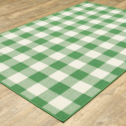 Vista Home Malta Gingham Check Indoor/Outdoor Area Rug
