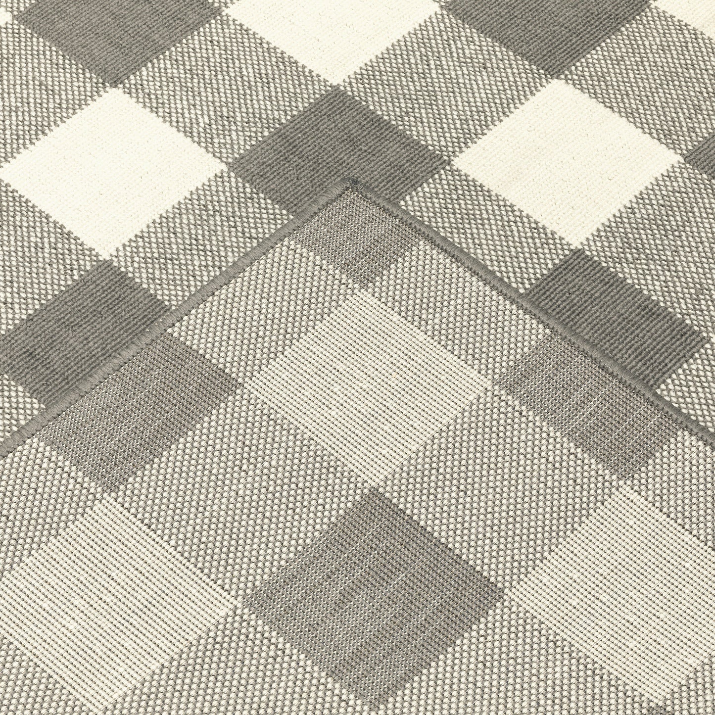 Vista Home Malta Gingham Check Indoor/Outdoor Area Rug