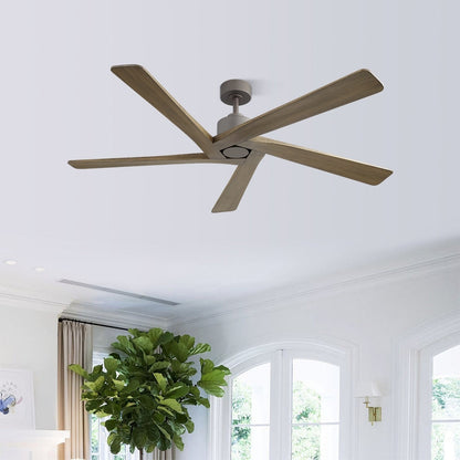 WINGBO Ventilateur de plafond intérieur à 54 pouces avec moteur DC, sans éclairage - N/A