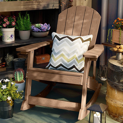 WINSOON Chaise à bascule d'extérieur, résistante aux intempéries, lot de 2