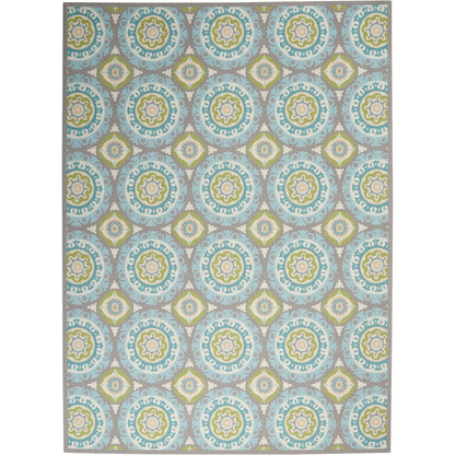 Waverly Sun N' Shade Indoor Outdoor Boho Medallion Area Rug