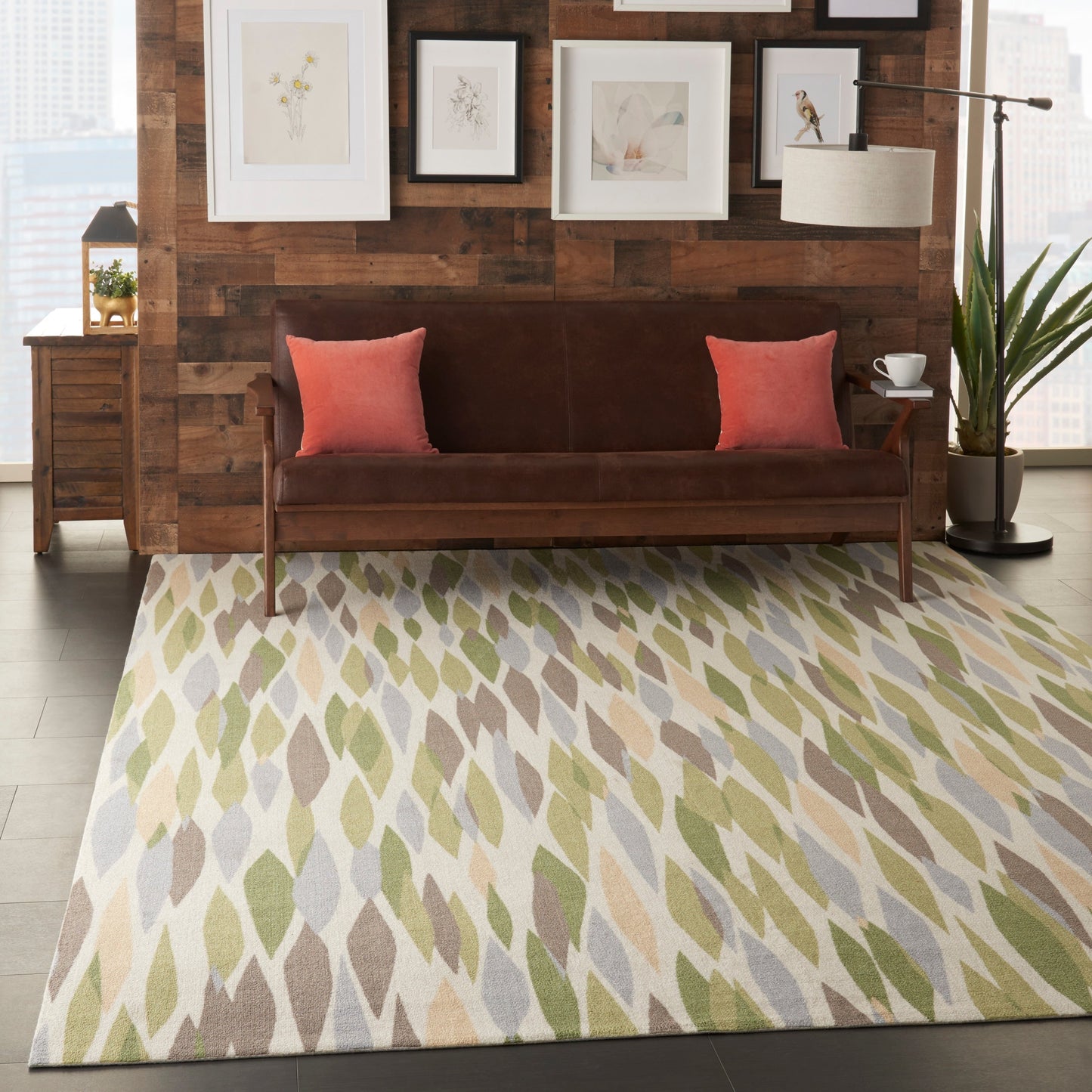 Waverly Sun N' Shade Modern Abstract Indoor Outdoor Area Rug