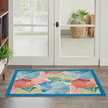 Waverly Sun N' Shade Modern Botanical Indoor/Outdoor Area Rug