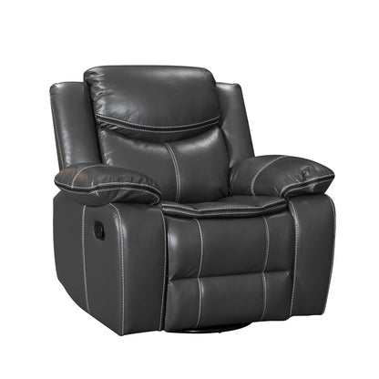 Fauteuil inclinable large en cuir durable avec massage et chauffage.