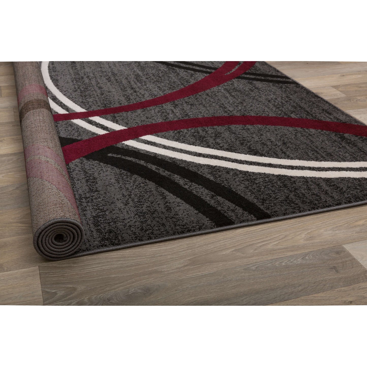 World Rug Gallery Contemporary Abstract Circles Design Area Rug