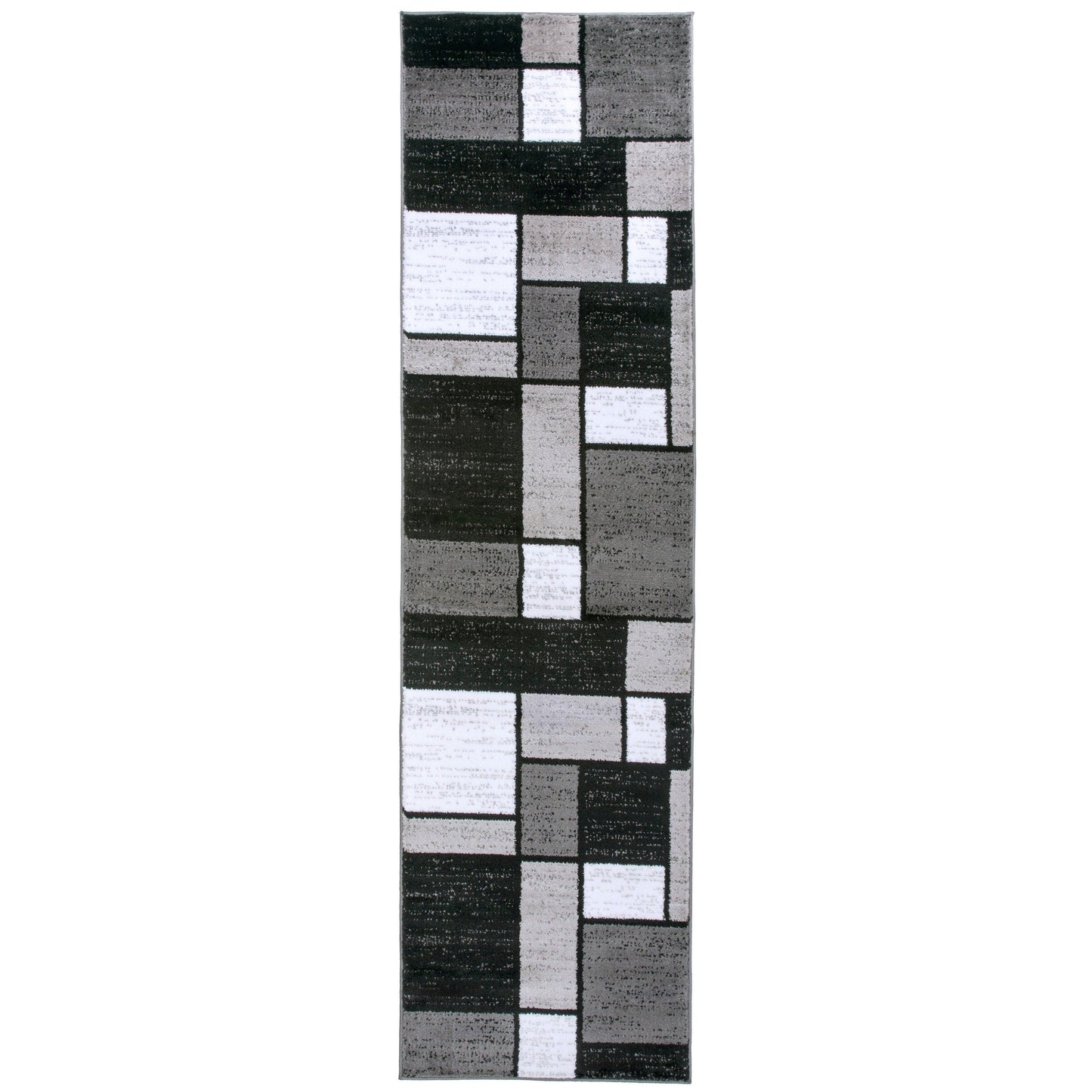 World Rug Gallery Contemporary Modern Boxed Color Block Area Rug
