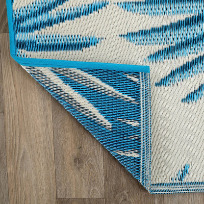 World Rug Gallery Floral Tropical Reversible Recycled Plastic Outdoor Rugs