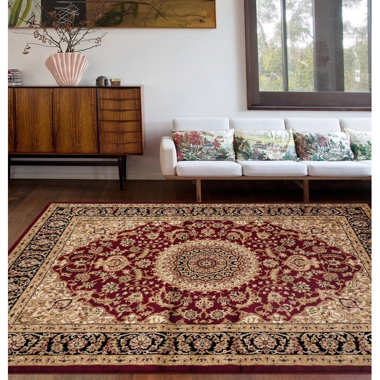 World Rug Gallery Traditional Oriental Medallion Area Rug