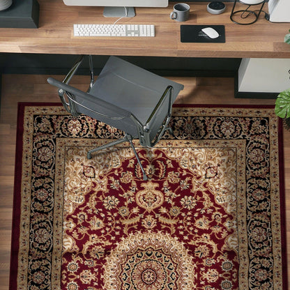 World Rug Gallery Traditional Oriental Medallion Area Rug