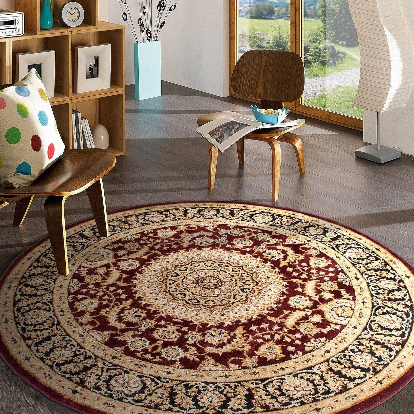 World Rug Gallery Traditional Oriental Medallion Area Rug