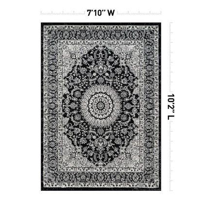 World Rug Gallery Traditional Oriental Medallion Area Rug