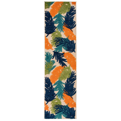 World Rug Gallery Tropical Floral Modern Indoor/Outdoor Area Rug