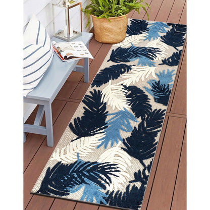 World Rug Gallery Tropical Floral Modern Indoor/Outdoor Area Rug