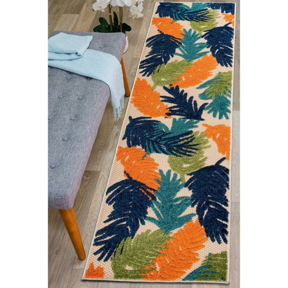 World Rug Gallery Tropical Floral Modern Indoor/Outdoor Area Rug