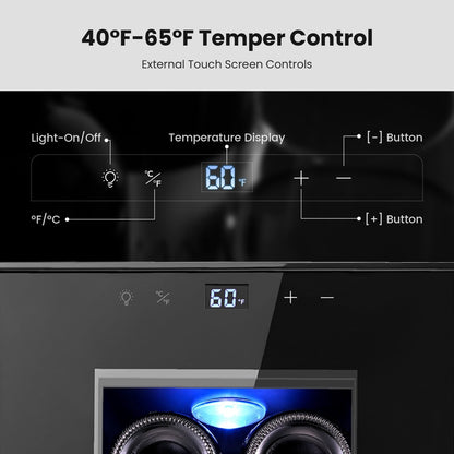 Réfrigérateur à vin Yeego pour 8 bouteilles - Mini refroidisseur
