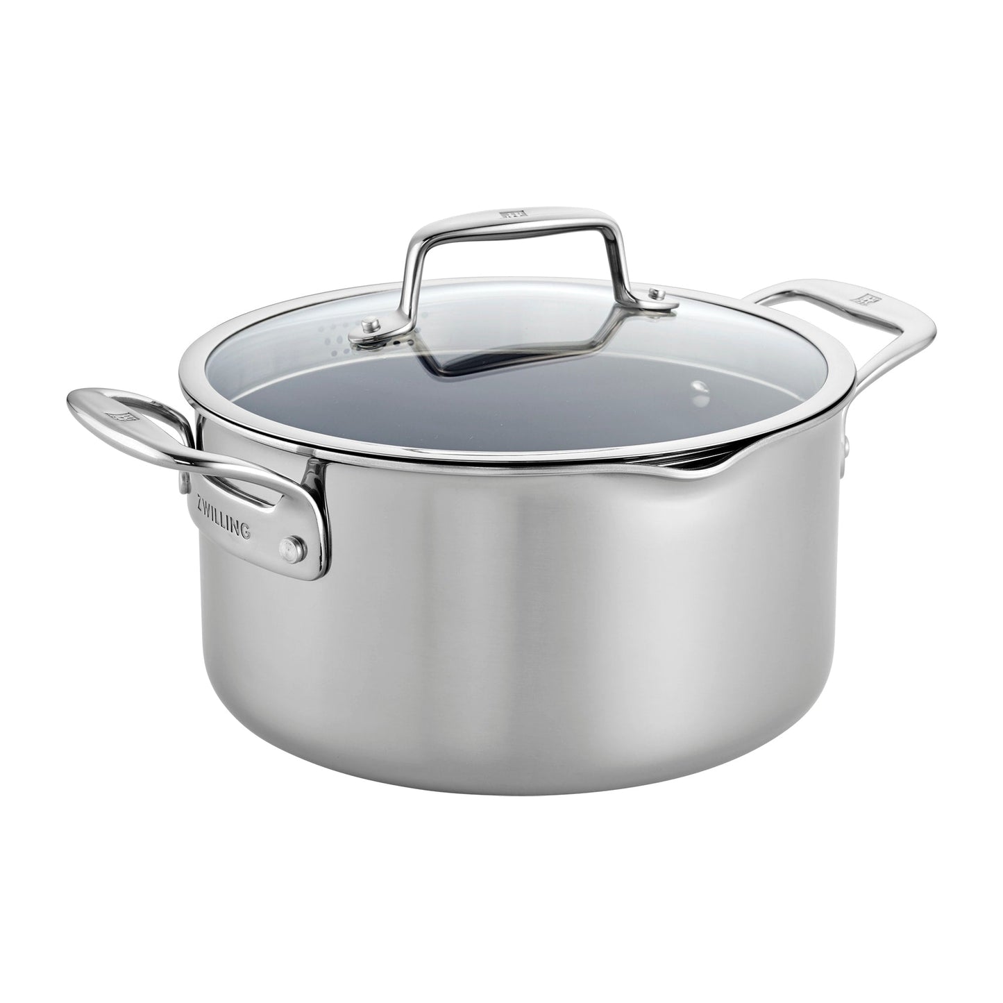 Pochette de cuisson ZWILLING Clad CFX en acier inoxydable et céramique antiadhésive, 6 pintes