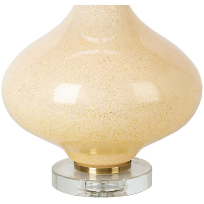 Lampe de table Zayaan en verre peint en forme de gourde
