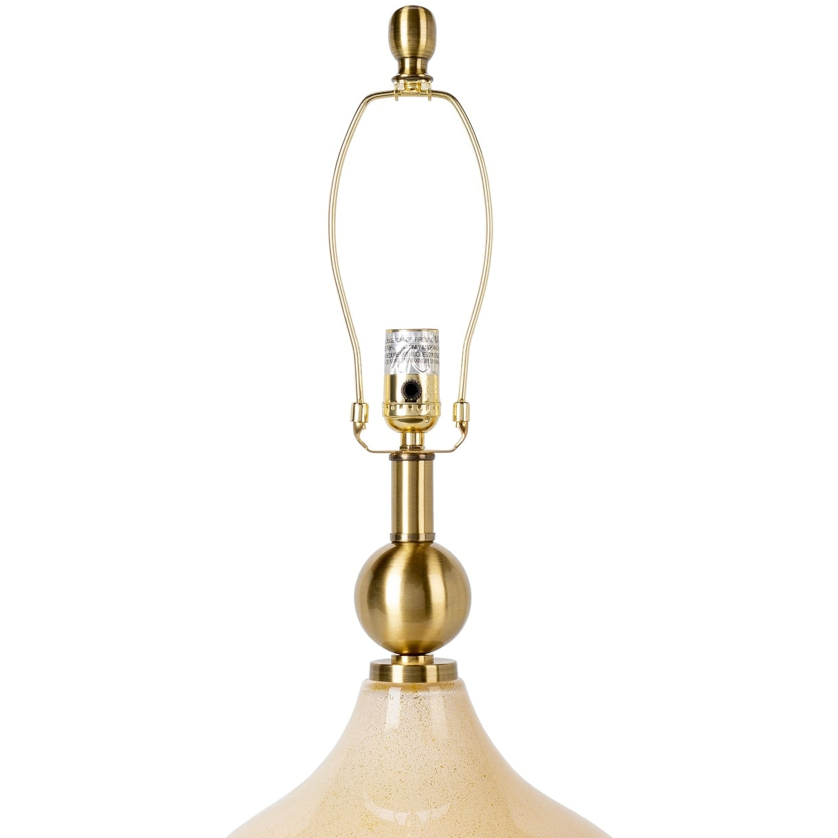 Lampe de table Zayaan en verre peint en forme de gourde